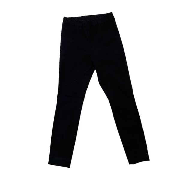 COS Tight Fitting Elastic Waistband Slightly Bootcut Black Chinos in Size 8 - Picture 4 of 10